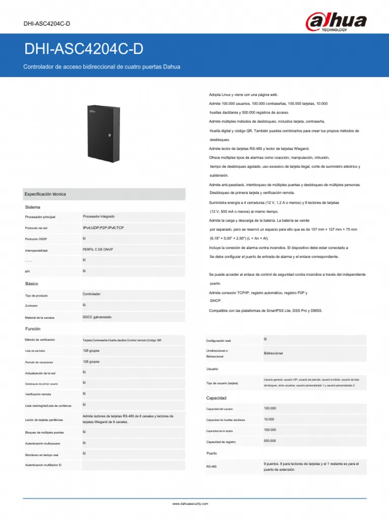 DAHUA DHI-ASC4204C-D