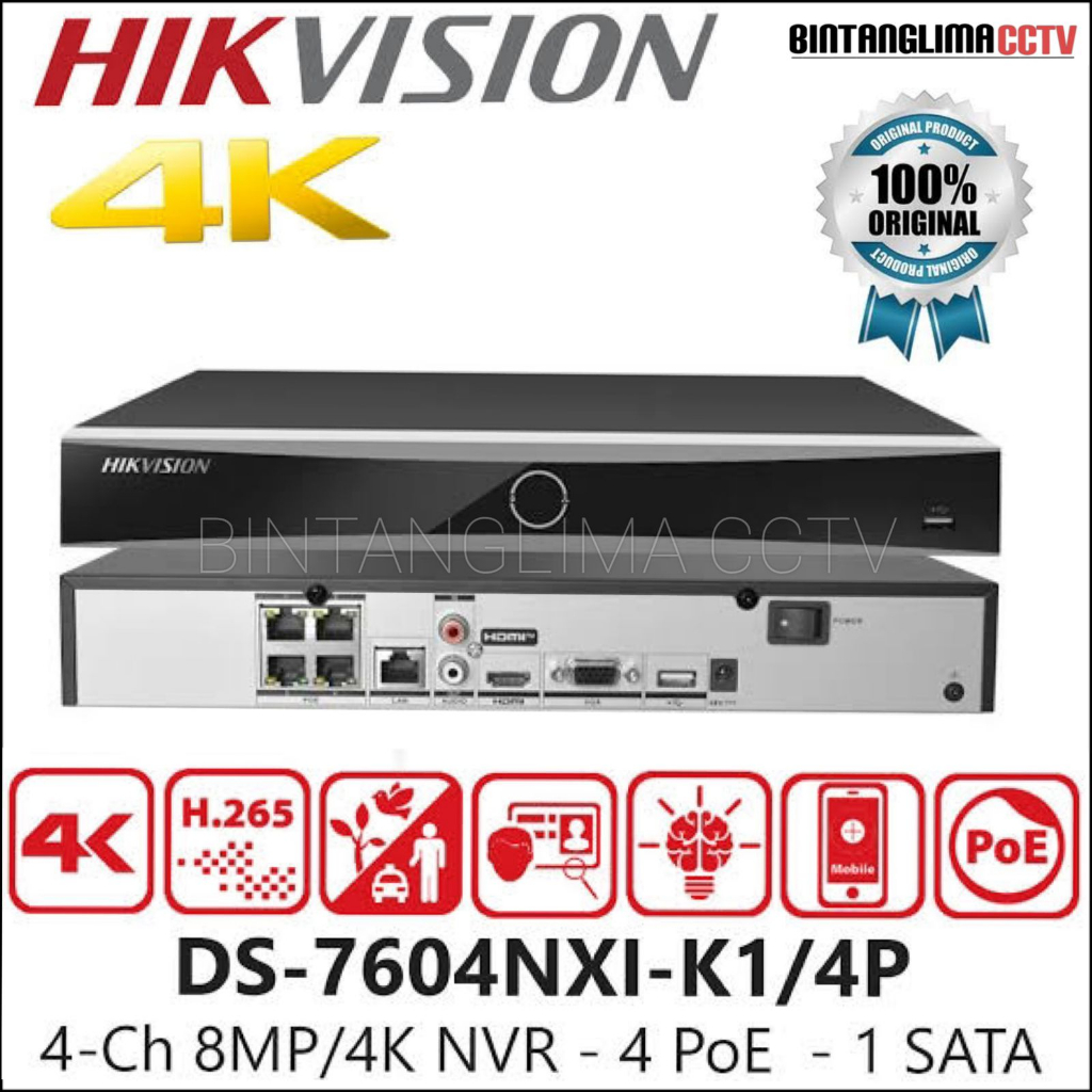 HIKVISION DS-7604NXI-K1/VPRO(STD)